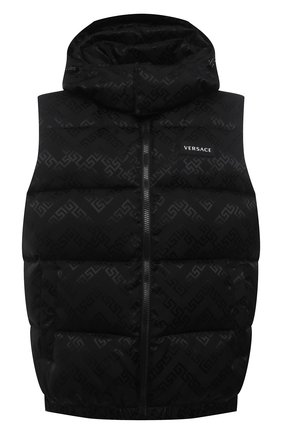 Мужской пуховый жилет VERSACE черного цвета по цене 144500 руб., арт. A87347/A226597 | Фото 1 Мужской пуховый жилет VERSACE черного цвета, арт. A87347/A226597 | Фото 1