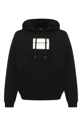 Мужской хлопковое худи VERSACE черного цвета по цене 62950 руб., арт. A87450/A232781 | Фото 1 Мужской хлопковое худи VERSACE черного цвета, арт. A87450/A232781 | Фото 1