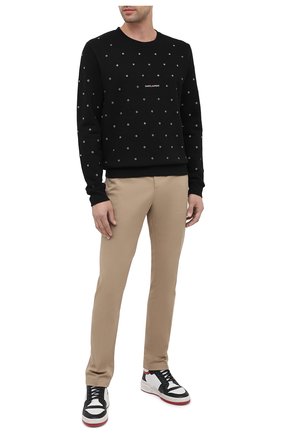 Мужской хлопковый свитшот SAINT LAURENT черного цвета по цене 69750 руб., арт. 632422/YBQZ2 | Фото 2 Мужской хлопковый свитшот SAINT LAURENT черного цвета, арт. 632422/YBQZ2 | Фото 2