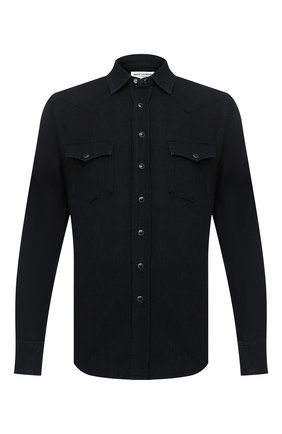 Мужская джинсовая рубашка SAINT LAURENT черного цвета по цене 39800 руб., арт. 597059/Y880S | Фото 1 Мужская джинсовая рубашка SAINT LAURENT черного цвета, арт. 597059/Y880S | Фото 1