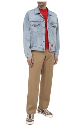 Мужские текстильные кеды tennis 1977 GUCCI бежевого цвета по цене 40600 руб., арт. 606111/HVK20 | Фото 2 Мужские текстильные кеды tennis 1977 GUCCI бежевого цвета, арт. 606111/HVK20 | Фото 2