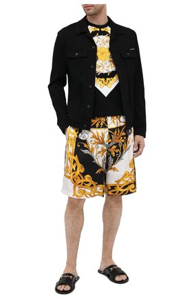 Мужские кожаные шлепанцы GUCCI черного цвета по цене 58700 руб., арт. 624849/DLCD0 | Фото 2 Мужские кожаные шлепанцы GUCCI черного цвета, арт. 624849/DLCD0 | Фото 2