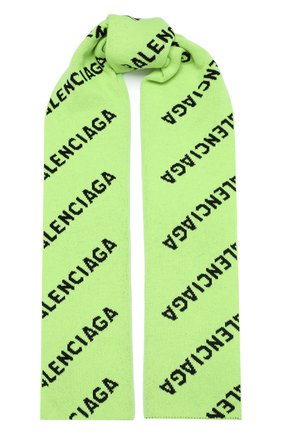 Мужской шерстяной шарф BALENCIAGA зеленого цвета по цене 43500 руб., арт. 621020/T1567 | Фото 1 Мужской шерстяной шарф BALENCIAGA зеленого цвета, арт. 621020/T1567 | Фото 1