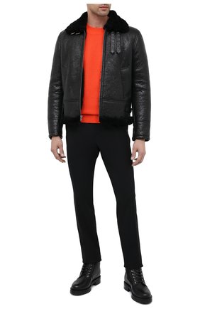 Мужская дубленка SAINT LAURENT черного цвета по цене 382000 руб., арт. 630132/YCCR2 | Фото 2 Мужская дубленка SAINT LAURENT черного цвета, арт. 630132/YCCR2 | Фото 2 (Материал внешний: Натуральный мех; Длина (верхняя одежда): Короткие; Рукава: Длинные; Мужское Кросс-КТ: Верхняя одежда, Кожа и замша; Стили: Гранж)