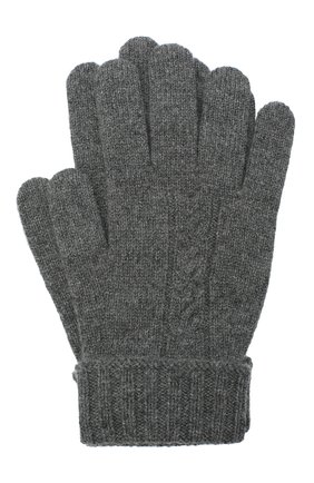 Детские кашемировые перчатки LORO PIANA серого цвета, арт. FAI7332 | Фото 1 (Материал: Кашемир, Шерсть, Текстиль; Региональные ограничения белый список (Axapta Mercury): RU)