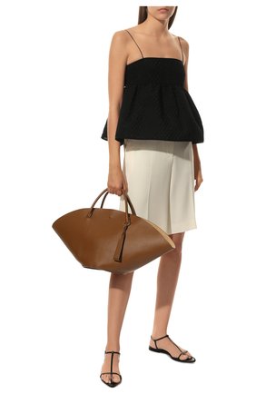 Женский сумка-шопер sombrero medium JIL SANDER коричневого цвета по цене 189500 руб., арт. JSPR851309-WRB69139V | Фото 3 Женский сумка-шопер sombrero medium JIL SANDER коричневого цвета, арт. JSPR851309-WRB69139V | Фото 3