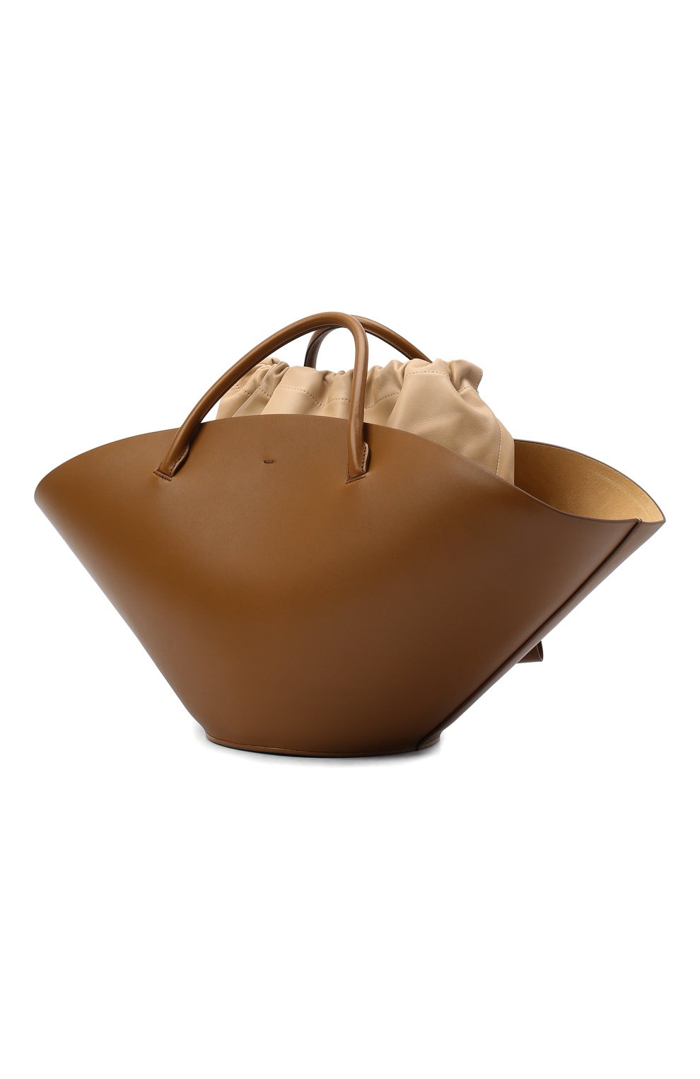 Женский сумка-шопер sombrero medium JIL SANDER коричневого цвета по цене 189500 руб., арт. JSPR851309-WRB69139V | Фото 4 Женский сумка-шопер sombrero medium JIL SANDER коричневого цвета, арт. JSPR851309-WRB69139V | Фото 4