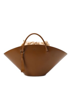 Женский сумка-шопер sombrero medium JIL SANDER коричневого цвета, арт. JSPR851309-WRB69139V | Фото 1 (Материал: Натуральная кожа; Размер: medium; Сумки-технические: Сумки-шопперы)