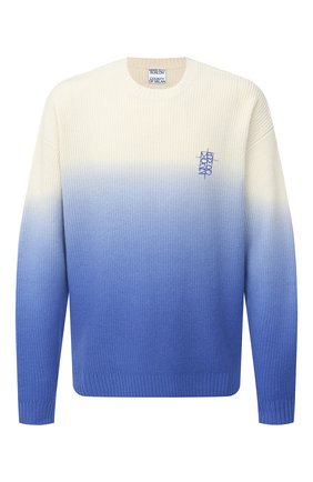 Мужской шерстяной свитер MARCELO BURLON синего цвета по цене 41550 руб., арт. CMHE025E20KNI001 | Фото 1 Мужской шерстяной свитер MARCELO BURLON синего цвета, арт. CMHE025E20KNI001 | Фото 1