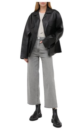Женская кожаная куртка TOTÊME черного цвета по цене 169500 руб., арт. AVIGN0N LEATHER JACKET 203-104-702 | Фото 2 Женская кожаная куртка TOTÊME черного цвета, арт. AVIGN0N LEATHER JACKET 203-104-702 | Фото 2
