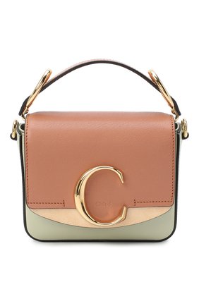 Женская сумка chloé c mini CHLOÉ светло-зеленого цвета по цене 109500 руб., арт. CHC20AS193D04 | Фото 1 Женская сумка chloé c mini CHLOÉ светло-зеленого цвета, арт. CHC20AS193D04 | Фото 1
