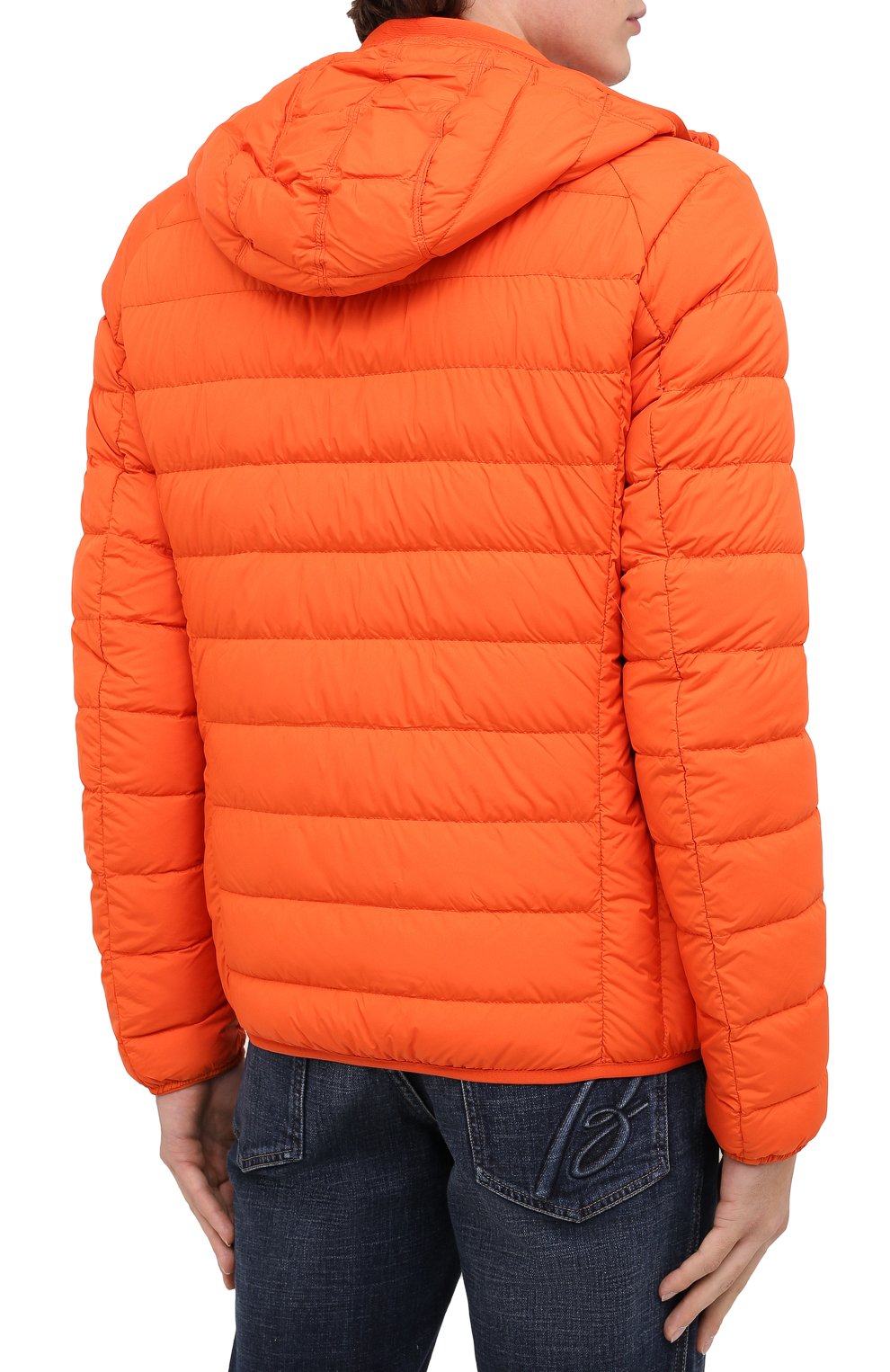 Мужская пуховая куртка last minute PARAJUMPERS оранжевого цвета, арт. SL02/LAST MINUTE | Фото 4 (Кросс-КТ: Куртка, Пуховик; Рукава: Длинные; Мужское Кросс-КТ: Пуховик-верхняя одежда, Куртка-верхняя одежда, Верхняя одежда; Материал внешний: Синтетический материал; Стили: Спорт-шик; Материал подклада: Синтетический материал; Длина (верхняя одежда): Короткие; Материал утеплителя: Пух и перо)