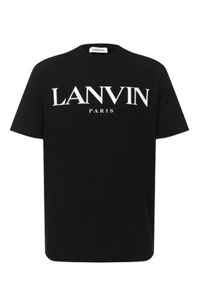 Мужская хлопковая футболка LANVIN черного цвета по цене 23500 руб., арт. RM-JE0069-JR31-H20 | Фото 1 Мужская хлопковая футболка LANVIN черного цвета, арт. RM-JE0069-JR31-H20 | Фото 1