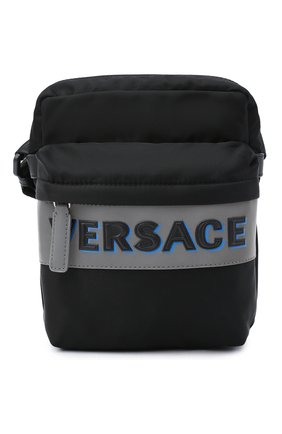 Мужская текстильная сумка VERSACE черного цвета по цене 51900 руб., арт. DL28083/DNY2R | Фото 1 Мужская текстильная сумка VERSACE черного цвета, арт. DL28083/DNY2R | Фото 1