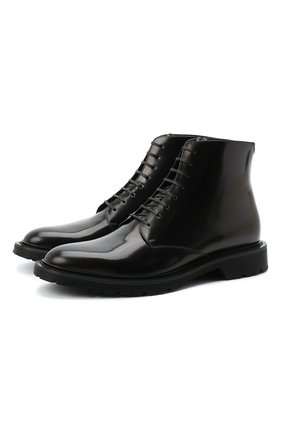 Мужские кожаные ботинки SAINT LAURENT черного цвета по цене 76550 руб., арт. 632364/1Y000 | Фото 1 Мужские кожаные ботинки SAINT LAURENT черного цвета, арт. 632364/1Y000 | Фото 1