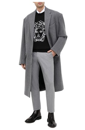 Мужские кожаные ботинки SAINT LAURENT черного цвета по цене 76550 руб., арт. 632364/1Y000 | Фото 2 Мужские кожаные ботинки SAINT LAURENT черного цвета, арт. 632364/1Y000 | Фото 2
