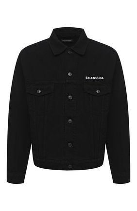 Мужская джинсовая куртка BALENCIAGA черного цвета по цене 99450 руб., арт. 628701/TEW35 | Фото 1 Мужская джинсовая куртка BALENCIAGA черного цвета, арт. 628701/TEW35 | Фото 1