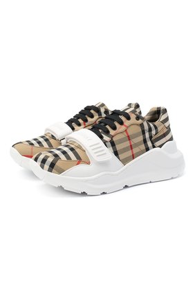 Женские текстильные кроссовки BURBERRY бежевого цвета по цене 43000 руб., арт. 8020281 | Фото 1 Женские текстильные кроссовки BURBERRY бежевого цвета, арт. 8020281 | Фото 1