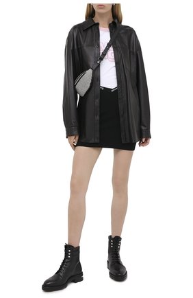 Женская юбка ALEXANDERWANG.T черного цвета по цене 33300 руб., арт. 4KC2205040 | Фото 2 Женская юбка ALEXANDERWANG.T черного цвета, арт. 4KC2205040 | Фото 2