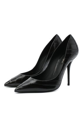 Женская кожаные туфли cardinale DOLCE & GABBANA черного цвета по цене 47650 руб., арт. CD1523/A8M24 | Фото 1 Женская кожаные туфли cardinale DOLCE & GABBANA черного цвета, арт. CD1523/A8M24 | Фото 1