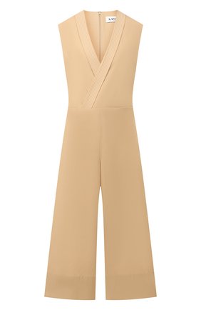 Женский хлопковый комбинезон LANVIN бежевого цвета по цене 125500 руб., арт. RW-JS505U-4469-A20 | Фото 1 Женский хлопковый комбинезон LANVIN бежевого цвета, арт. RW-JS505U-4469-A20 | Фото 1