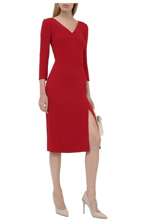 Женское платье DOLCE & GABBANA красного цвета по цене 152500 руб., арт. F6I6QT/FURDV | Фото 2 Женское платье DOLCE & GABBANA красного цвета, арт. F6I6QT/FURDV | Фото 2