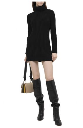 Женское кашемировое платье SAINT LAURENT черного цвета по цене 115500 руб., арт. 636046/YALJ2 | Фото 2 Женское кашемировое платье SAINT LAURENT черного цвета, арт. 636046/YALJ2 | Фото 2