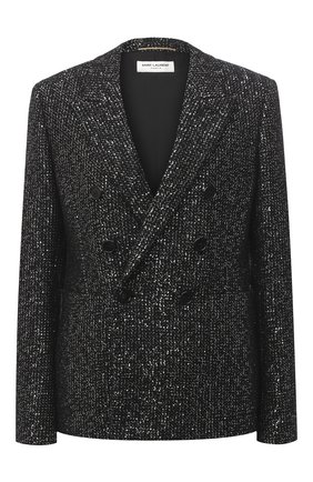 Женский шерстяной жакет SAINT LAURENT черного цвета по цене 270000 руб., арт. 611054/Y3B68 | Фото 1 Женский шерстяной жакет SAINT LAURENT черного цвета, арт. 611054/Y3B68 | Фото 1
