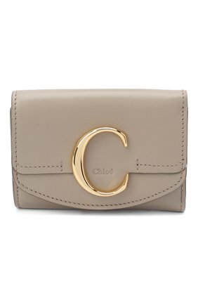 Женский кожаный футляр для кредитных карт chloe c CHLOÉ серого цвета по цене 25250 руб., арт. CHC19UP058A37 | Фото 1 Женский кожаный футляр для кредитных карт chloe c CHLOÉ серого цвета, арт. CHC19UP058A37 | Фото 1