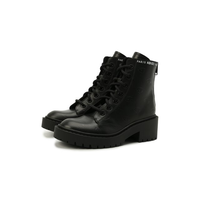 Кожаные ботинки Pike Kenzo FA62BT340L79, цвет чёрный, размер 35 - фото 1