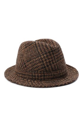 Женская шерстяная шляпа DOLCE & GABBANA коричневого цвета по цене 41750 руб., арт. FH430A/FQMH8 | Фото 1 Женская шерстяная шляпа DOLCE & GABBANA коричневого цвета, арт. FH430A/FQMH8 | Фото 1