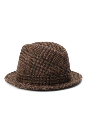 Женская шерстяная шляпа DOLCE & GABBANA коричневого цвета по цене 41750 руб., арт. FH430A/FQMH8 | Фото 2 Женская шерстяная шляпа DOLCE & GABBANA коричневого цвета, арт. FH430A/FQMH8 | Фото 2