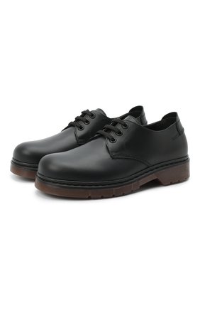 Детские кожаные дерби IL GUFO черного цвета по цене 19450 руб., арт. G258/LEATHER CLAMAR/35-42 | Фото 1 Детские кожаные дерби IL GUFO черного цвета, арт. G258/LEATHER CLAMAR/35-42 | Фото 1