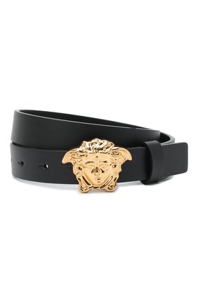 Детский кожаный ремень VERSACE черного цвета по цене 12000 руб., арт. YMX00002/YB00288 | Фото 1 Детский кожаный ремень VERSACE черного цвета, арт. YMX00002/YB00288 | Фото 1