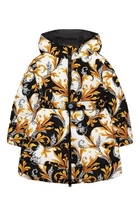Детского пуховик VERSACE разноцветного цвета по цене 58550 руб., арт. YC000298/A235745/8A-14A | Фото 1 Детского пуховик VERSACE разноцветного цвета, арт. YC000298/A235745/8A-14A | Фото 1 (Рукава: Длинные; Материал подклада: Синтетический материал; Материал внешний: Синтетический материал; Кросс-КТ: Сезон: зима; Девочки Кросс-КТ: Пуховик-верхняя одежда; Материал утеплителя: Пух и перо; Ростовка одежда: 10 - 11 лет | 140 - 146см, 12 лет | 152 см, 16 лет | 164 см, 8 лет | 128 см)
