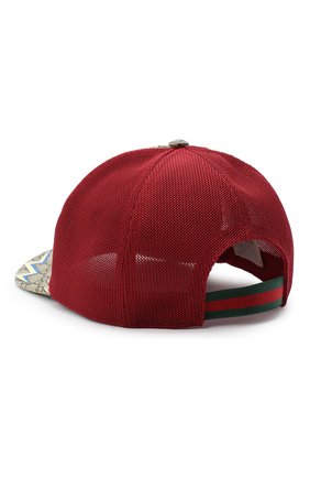Детская бейсболка GUCCI разноцветного цвета по цене 15800 руб., арт. 481757/4HL90 | Фото 2 Детская бейсболка GUCCI разноцветного цвета, арт. 481757/4HL90 | Фото 2