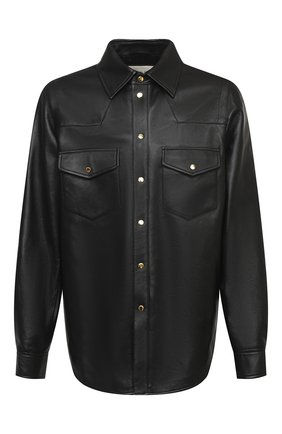 Мужская кожаная рубашка GUCCI черного цвета по цене 206000 руб., арт. 624736/XNALJ | Фото 1 Мужская кожаная рубашка GUCCI черного цвета, арт. 624736/XNALJ | Фото 1