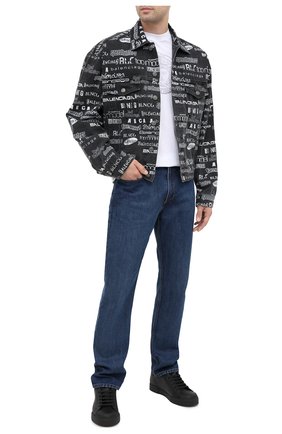 Мужские кожаные кеды portofino DOLCE & GABBANA черного цвета по цене 43550 руб., арт. CS1802/AW113 | Фото 2 Мужские кожаные кеды portofino DOLCE & GABBANA черного цвета, арт. CS1802/AW113 | Фото 2