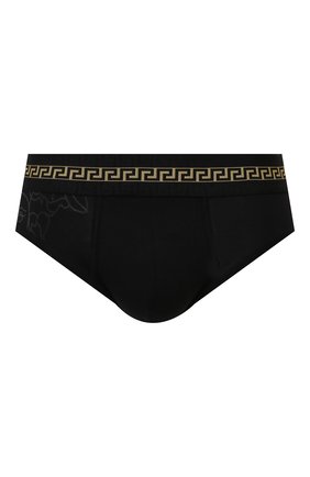 Мужские брифы VERSACE черного цвета по цене 5700 руб., арт. AUU02022/AC00058 | Фото 1 Мужские брифы VERSACE черного цвета, арт. AUU02022/AC00058 | Фото 1