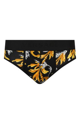 Мужские хлопковые брифы VERSACE разноцветного цвета по цене 8555 руб., арт. AUU05063/A235776 | Фото 1 Мужские хлопковые брифы VERSACE разноцветного цвета, арт. AUU05063/A235776 | Фото 1