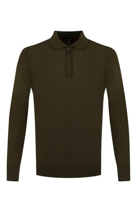 Мужское шерстяное поло LORO PIANA темно-зеленого цвета по цене 104000 руб., арт. FAI8083 | Фото 1 Мужское шерстяное поло LORO PIANA темно-зеленого цвета, арт. FAI8083 | Фото 1 (Материал внешний: Шерсть; Длина (для топов): Стандартные; Застежка: Молния; Стили: Кэжуэл; Рукава: Длинные; Кросс-КТ: Трикотаж)