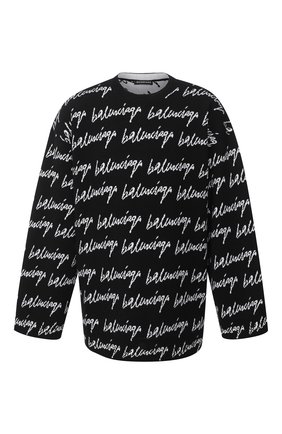 Мужской шерстяной свитер BALENCIAGA черно-белого цвета по цене 82300 руб., арт. 625984/T3184 | Фото 1 Мужской шерстяной свитер BALENCIAGA черно-белого цвета, арт. 625984/T3184 | Фото 1