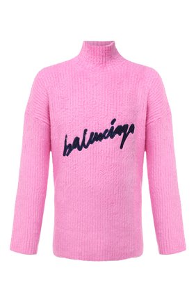 Мужской хлопковый свитер BALENCIAGA розового цвета по цене 104500 руб., арт. 625935/T3182 | Фото 1 Мужской хлопковый свитер BALENCIAGA розового цвета, арт. 625935/T3182 | Фото 1
