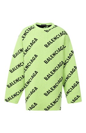 Мужской шерстяной свитер BALENCIAGA зеленого цвета по цене 83950 руб., арт. 623283/T1567 | Фото 1 Мужской шерстяной свитер BALENCIAGA зеленого цвета, арт. 623283/T1567 | Фото 1
