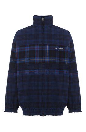 Мужской хлопковый бомбер BALENCIAGA темно-синего цвета по цене 135500 руб., арт. 623020/TIM27 | Фото 1 Мужской хлопковый бомбер BALENCIAGA темно-синего цвета, арт. 623020/TIM27 | Фото 1
