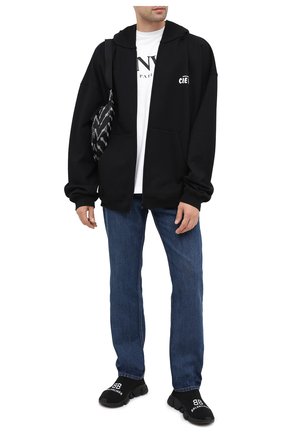 Мужская хлопковая толстовка BALENCIAGA черного цвета по цене 78950 руб., арт. 620974/TIV75 | Фото 2 Мужская хлопковая толстовка BALENCIAGA черного цвета, арт. 620974/TIV75 | Фото 2