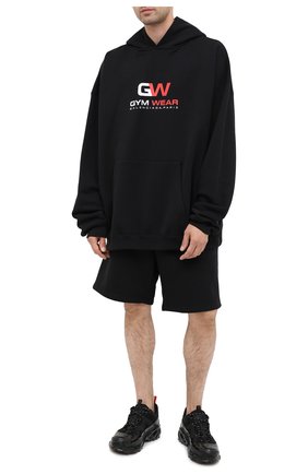 Мужской хлопковое худи BALENCIAGA черного цвета по цене 64750 руб., арт. 620973/TIVD4 | Фото 2 Мужской хлопковое худи BALENCIAGA черного цвета, арт. 620973/TIVD4 | Фото 2