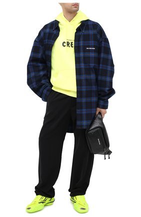Мужской брюки BALENCIAGA черного цвета по цене 49950 руб., арт. 608972/TB011 | Фото 2 Мужской брюки BALENCIAGA черного цвета, арт. 608972/TB011 | Фото 2