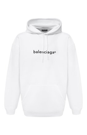 Мужской хлопковое худи BALENCIAGA белого цвета по цене 51300 руб., арт. 570811/TIV55 | Фото 1 Мужской хлопковое худи BALENCIAGA белого цвета, арт. 570811/TIV55 | Фото 1