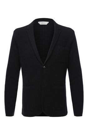 Мужской шерстяной пиджак Z ZEGNA темно-синего цвета по цене 55550 руб., арт. VVP86/ZZ164 | Фото 1 Мужской шерстяной пиджак Z ZEGNA темно-синего цвета, арт. VVP86/ZZ164 | Фото 1